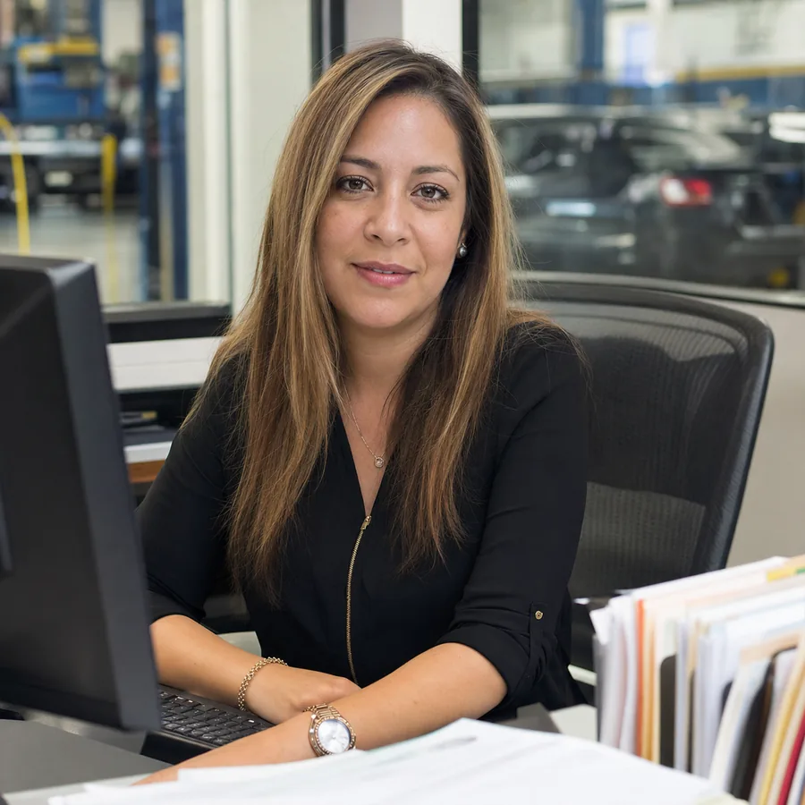 Auto repair shop owner portrait