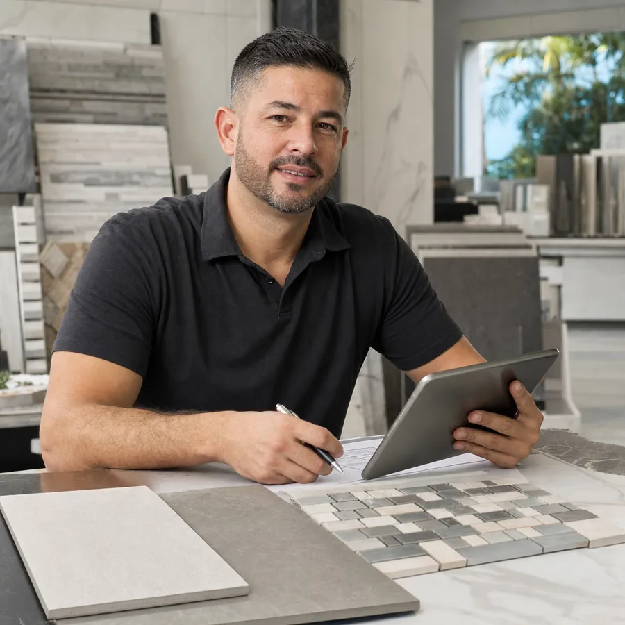 Contractor business owner portrait