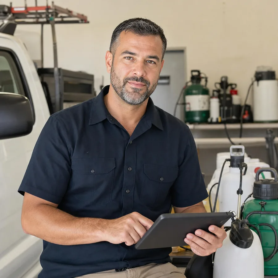 Home services business owner portrait
